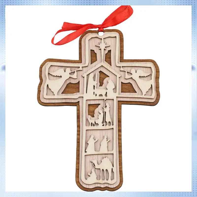 Jesuspirit Cross Ornaments For Christmas Tree, Christian Christmas Ornaments, Jesus Christmas Ornaments Religious, Ideas For Christmas Trees DCLAF34